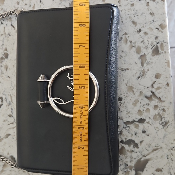 Christian Louboutin Black Crossbody/Shoulder Bag with Silver Chain Strap - Picture 13 of 16